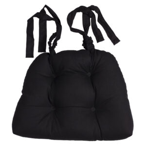 Bouvier Black Chair Pads Black