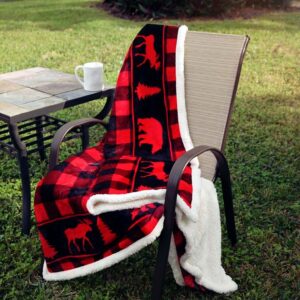 Animal Check Sherpa Throw