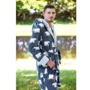 Bear Melange Hooded Robe