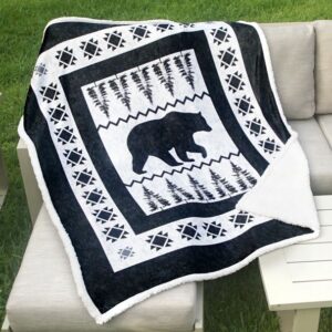 Bear Pines Sherpa Throw