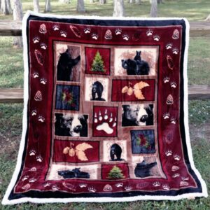 Bear Tracks Sherpa Throw