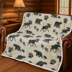 Bear & Moose Twin Blanket