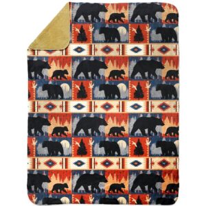 Black Bear Twin Blanket