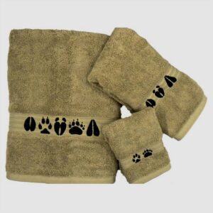 Forest Tracks Linen Towel Collection