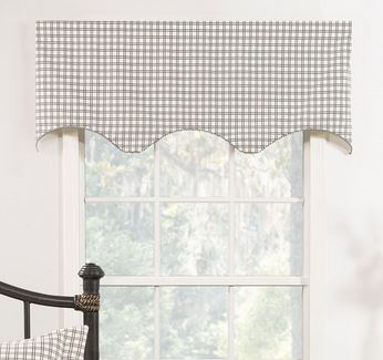 Bouvier Black Valance - Empress Plaid Filler