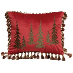 Red Velvet Tree Pillow