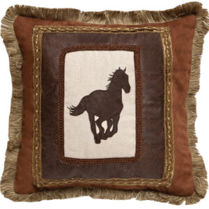 Framed Horse Pillow by Carstens Inc.