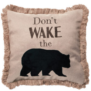 Don't Wake the Bear Pillow