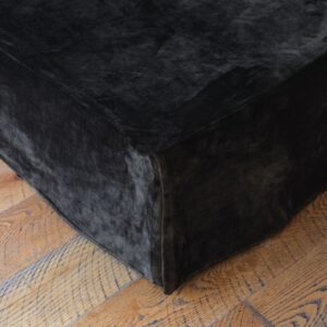 Black Plush Bed Skirt