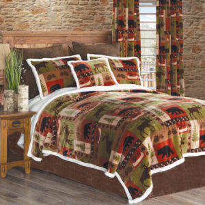Patchwork Lodge Coverlet Set