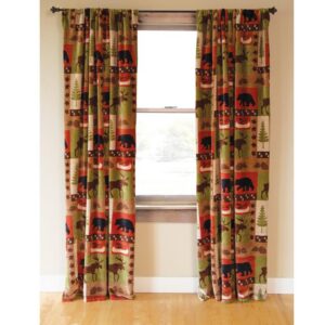 Patchwork Lodge Window Drapes
