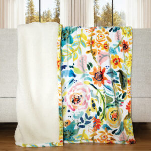 Field of Flowers Plush Throw