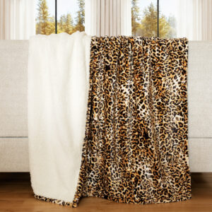 Leopard Plush Throw