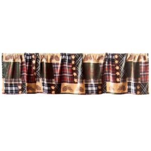 Tree Plaid Window Valance