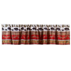 Cabin and Lodge Stripe Window Valance