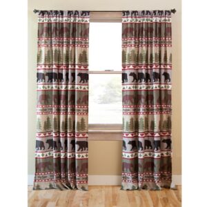 Bear Stripe Window Drapes