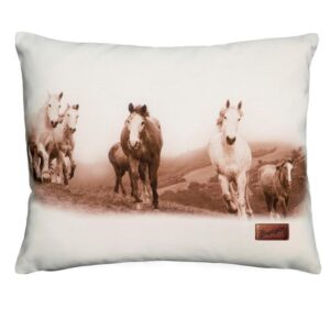 Running Horses Pillow