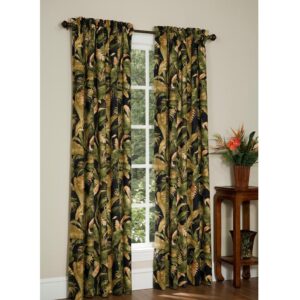 La Selva Black Rod Pocket Drapes