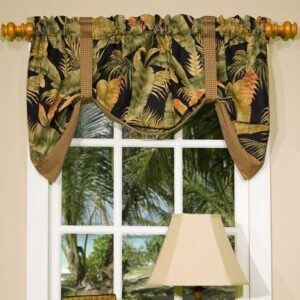 La Selva Black Tie-Up Valance