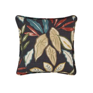 Leaves Print Square Pillow