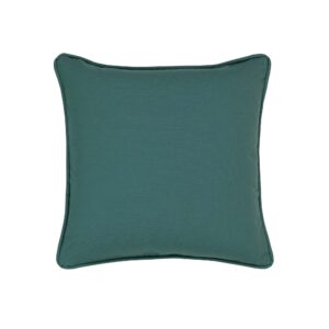 Leaves Teal Blue Square Pillow