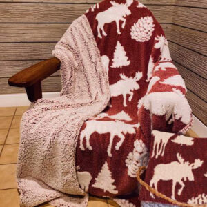 Moose Melange Twin Blanket
