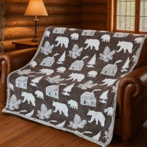 Pine Cabin Melange Twin Blanket