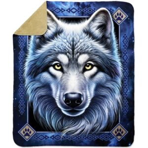 Twilight Wolf Sherpa Throw