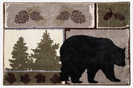 Vintage Bear Accent Rug