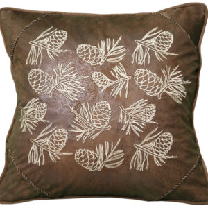 Embroidered Pinecones Pillows