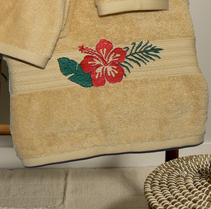 Hibiscus Gold Towels - Image 5