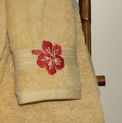 Hibiscus Gold Towels - Image 3