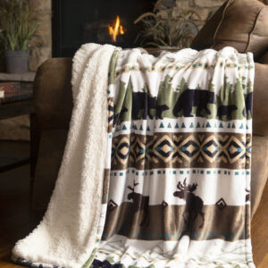Hidden Lake Plush Throw