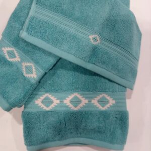Mesa II Aqua Towel Set