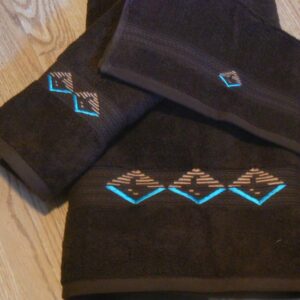 Mojave Diamond Chocolate Towel Set