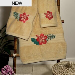 Hibiscus Gold Towels