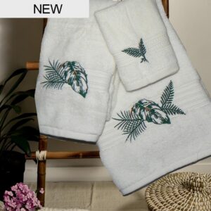Tropical Ferns Ivory Towels