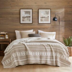 Geometric Stripe Bed Blanket