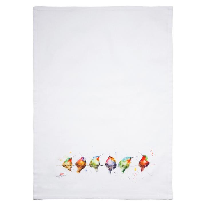 Hummers on a Wire Towels - set of 2