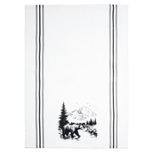 Bear with Stripes Towels - set of 2