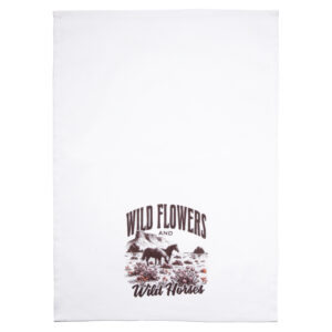 Wild Flowers and Wild Horses Towels - set of 2