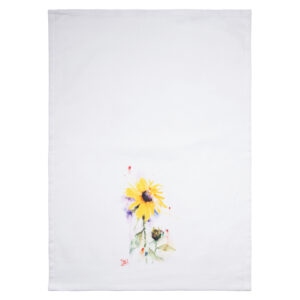Sunflower & Bud Towels - set of 2