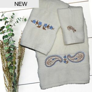 Paisley Ivory Towels
